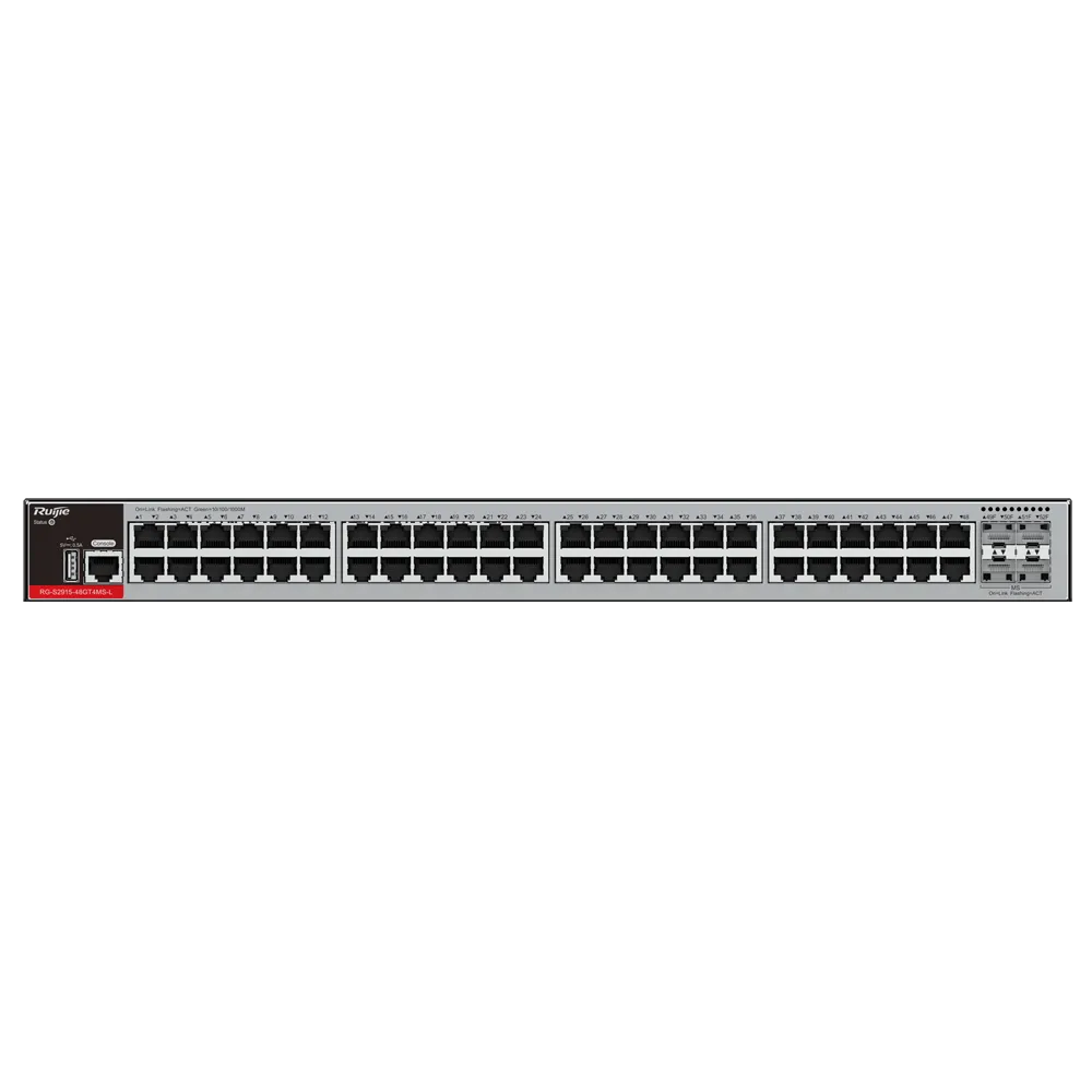 Switch Gestionable 48 Puertos Gigabit RG-S2915-48GT4MS-L