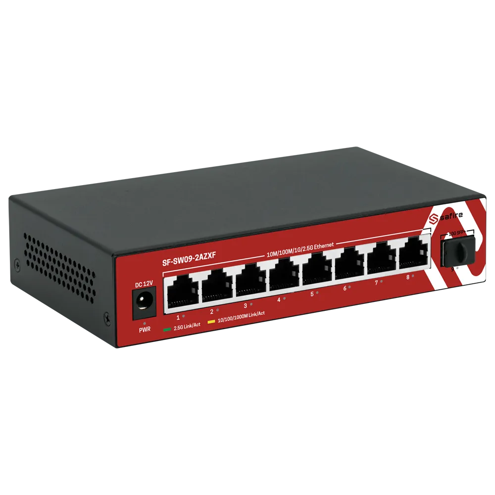 Switch Gigabit 8 Puertos SF-SW09-2AZXF Safire Smart SFP