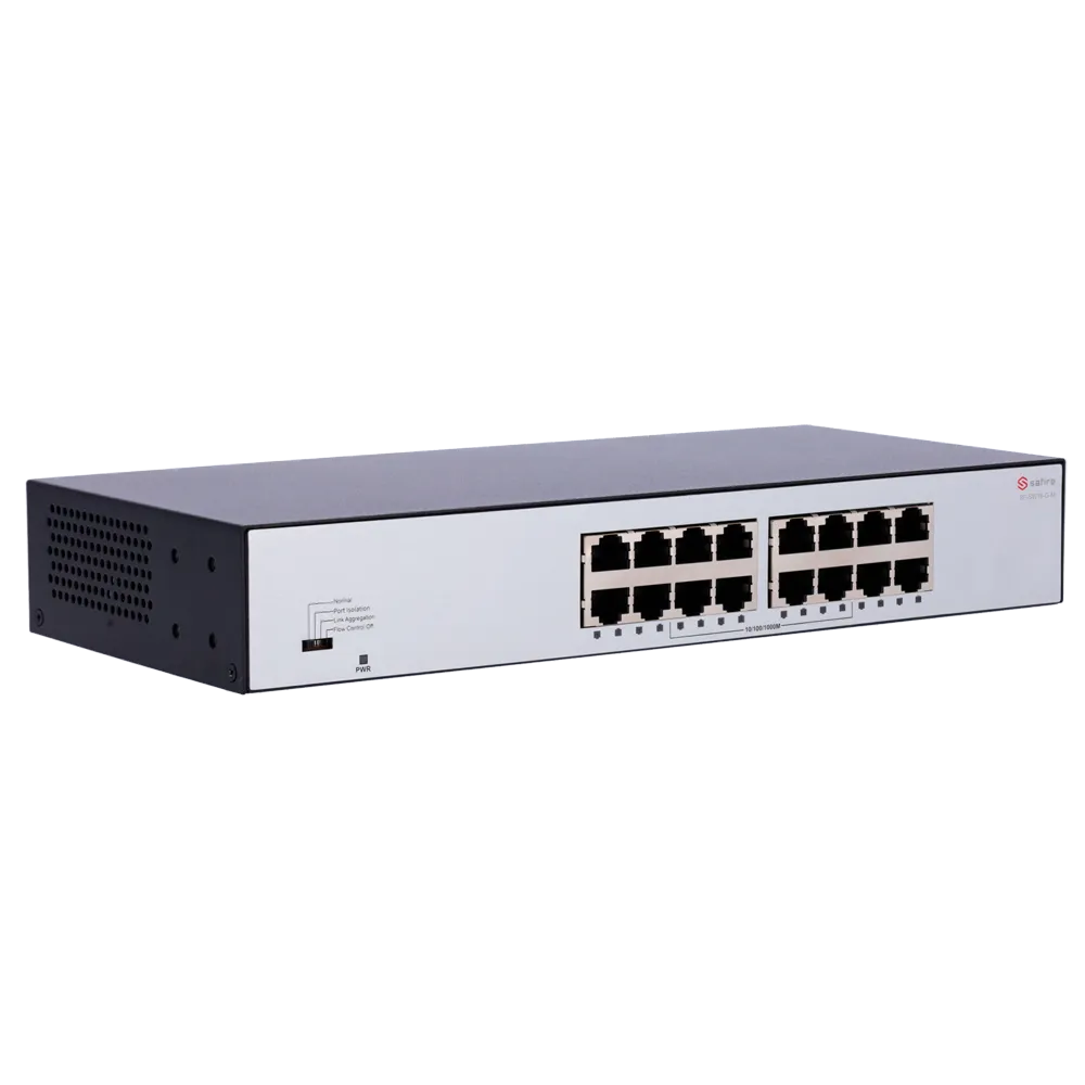 Switch Gigabit 16 Puertos Safire SF-SW16-G-M Metal