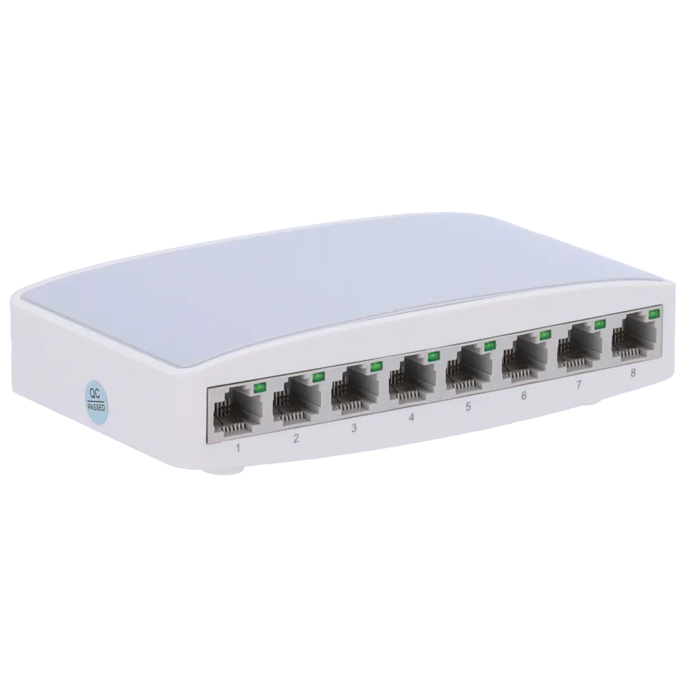 Switch SW08 8 Puertos Fast Ethernet No Gestionable