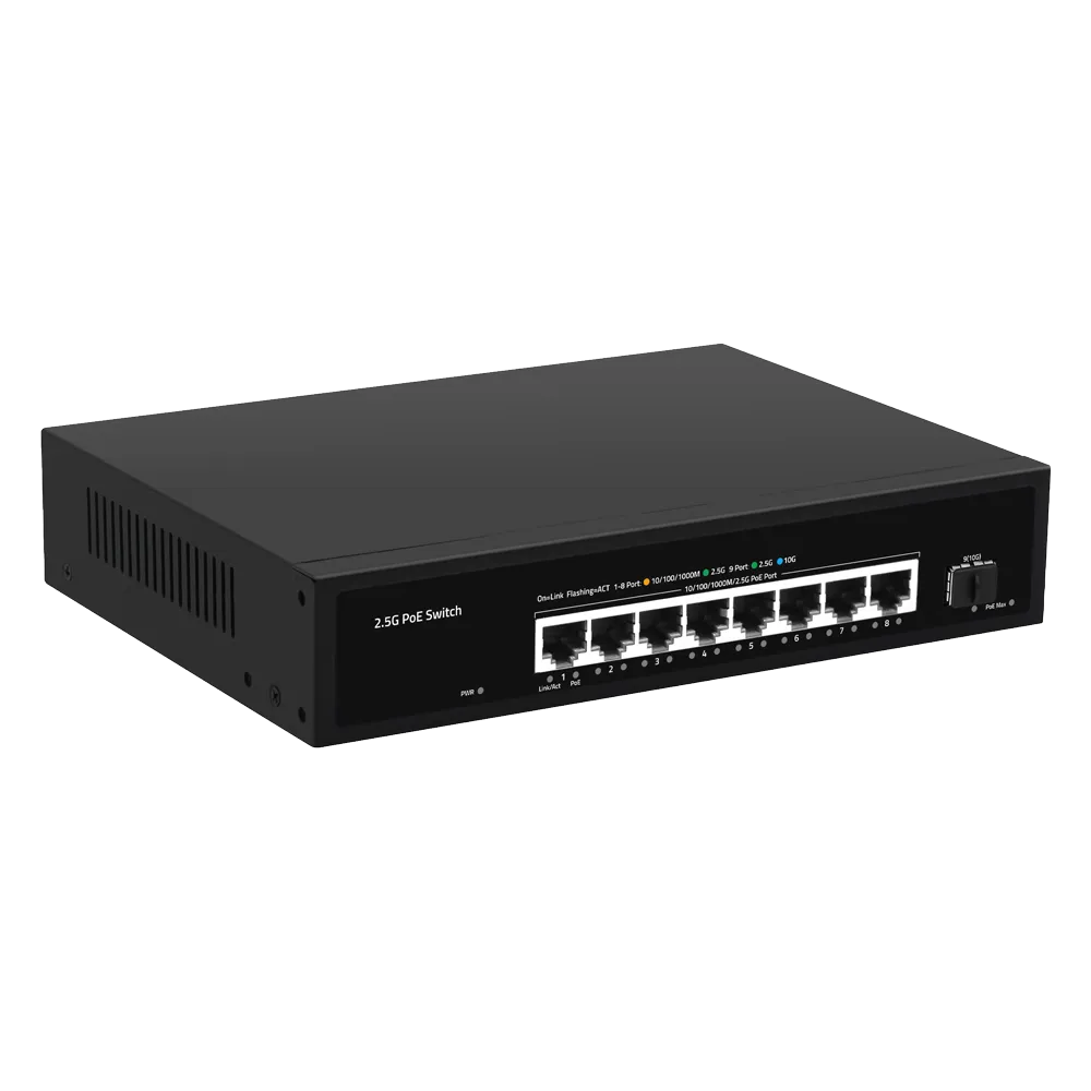 Switch 8P Gigabit PoE SW98HIPOE-2AZXF-150-V2 con SFP