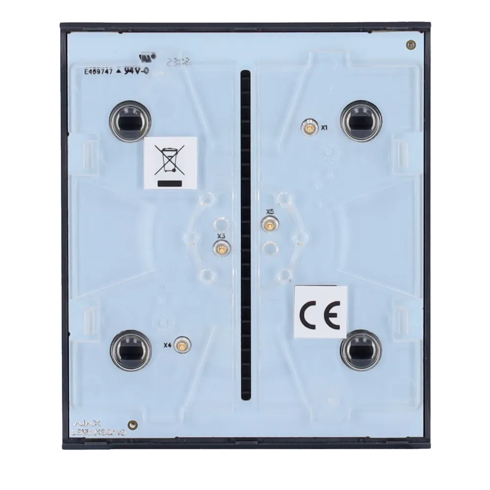 Interruptor inteligente AJAX AJ-CENTERBUTTON-1G2W-GRA gris