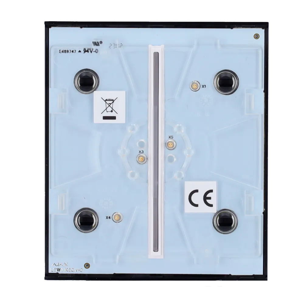 AJAX AJ-CENTERBUTTON-2G-B Interruptor Negro SmartHome
