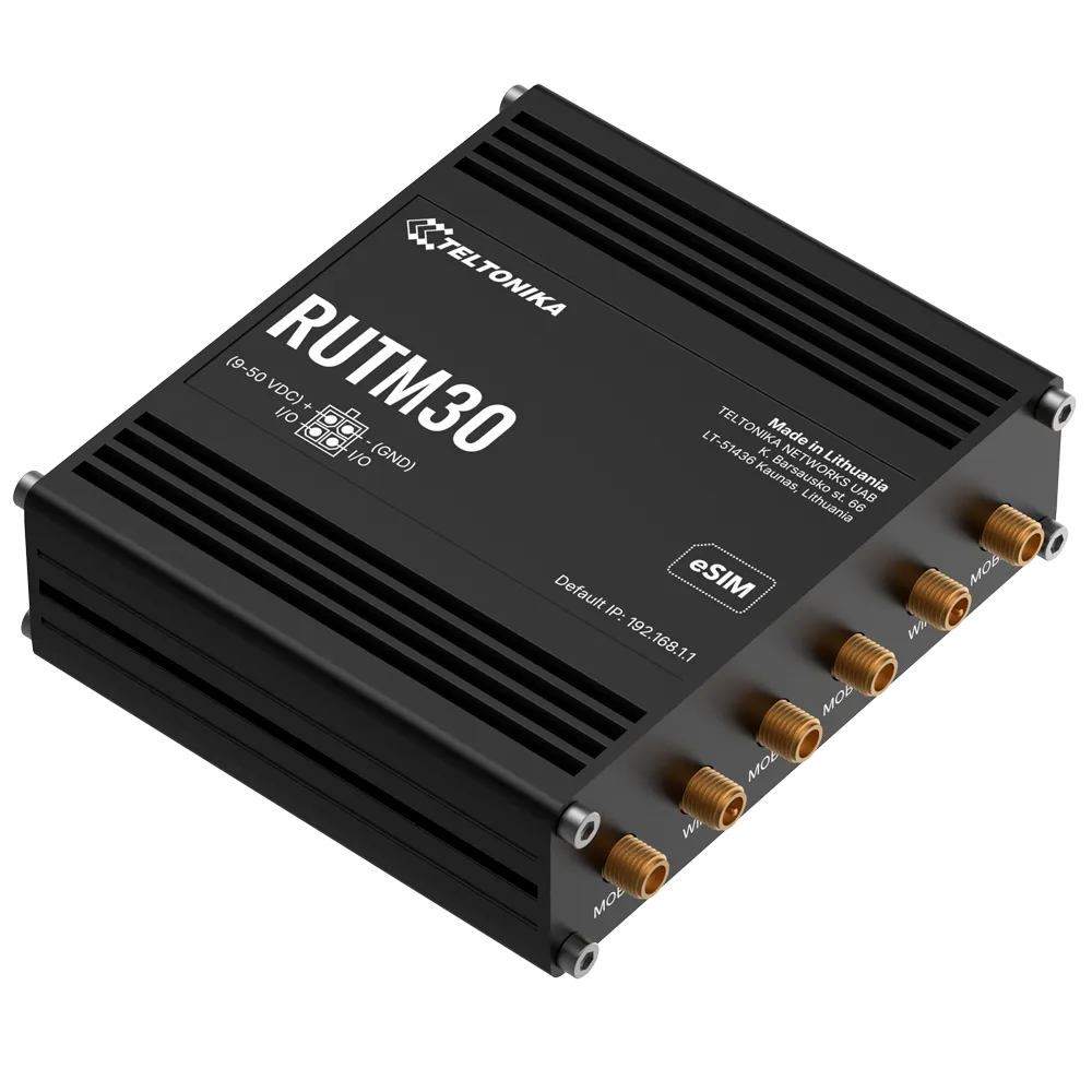 Router Industrial 5G TK-RUTM30 Teltonika con Wi-Fi 5 y PoE
