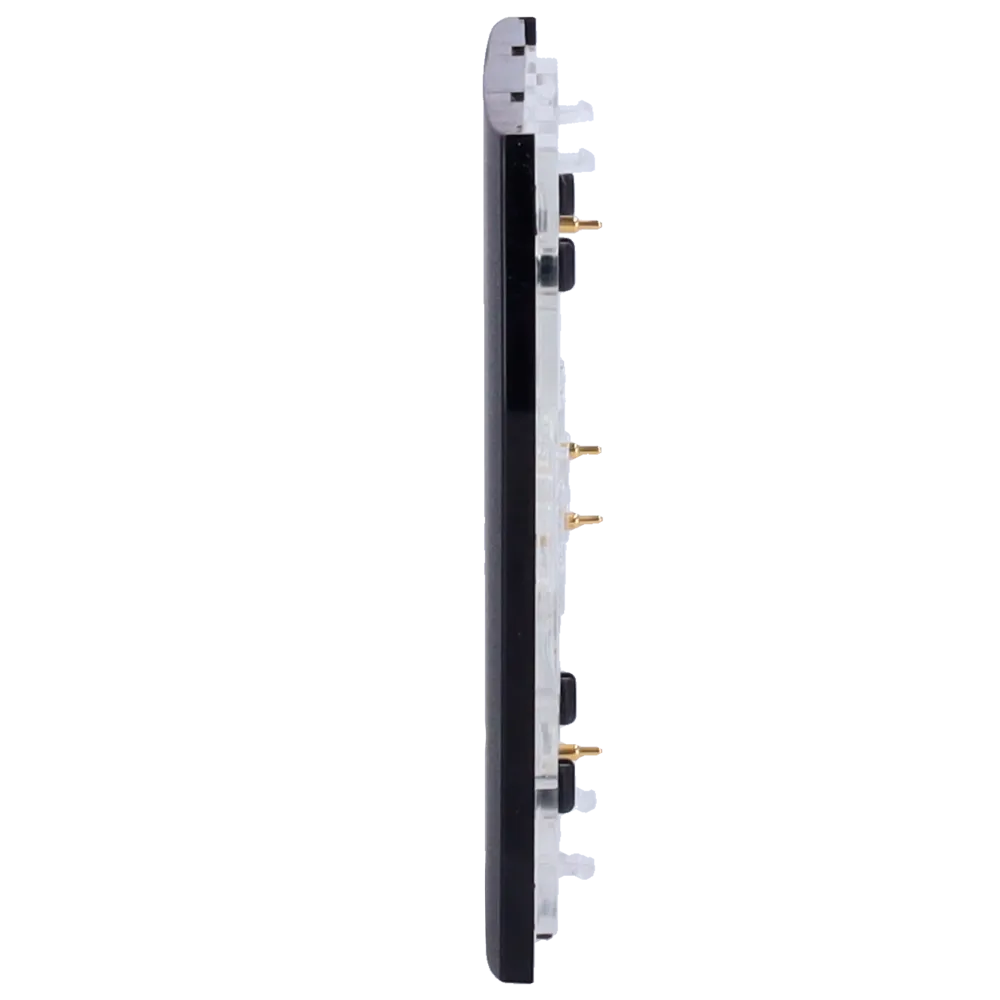 AJAX AJ-CENTERBUTTON-2G-B-VERT Panel Táctil Negro 2 Gangs