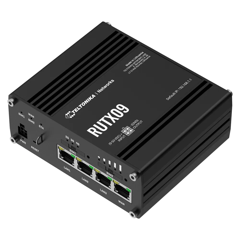 Router Industrial 4G Teltonika RUTX09 Cat 6 con PoE
