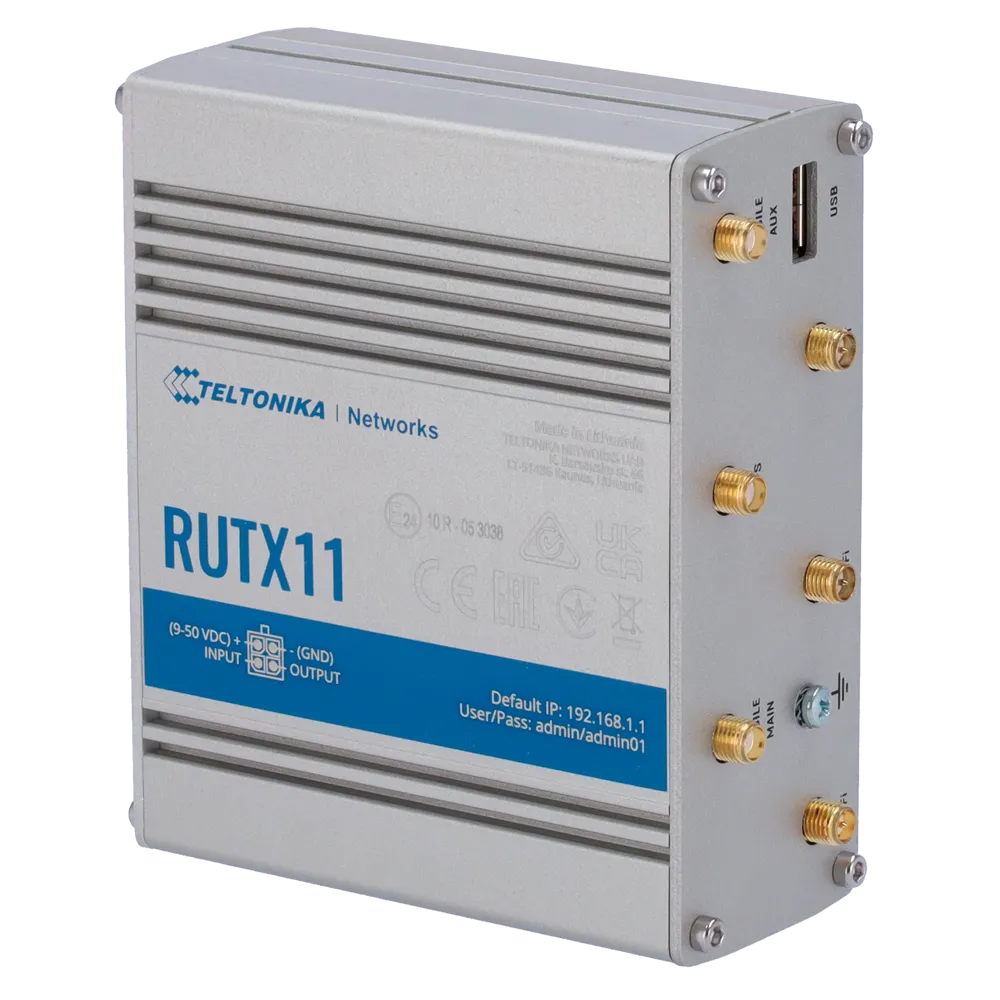 Router 4G Teltonika RUTX11 Cat 6 con Wi-Fi 5 y PoE