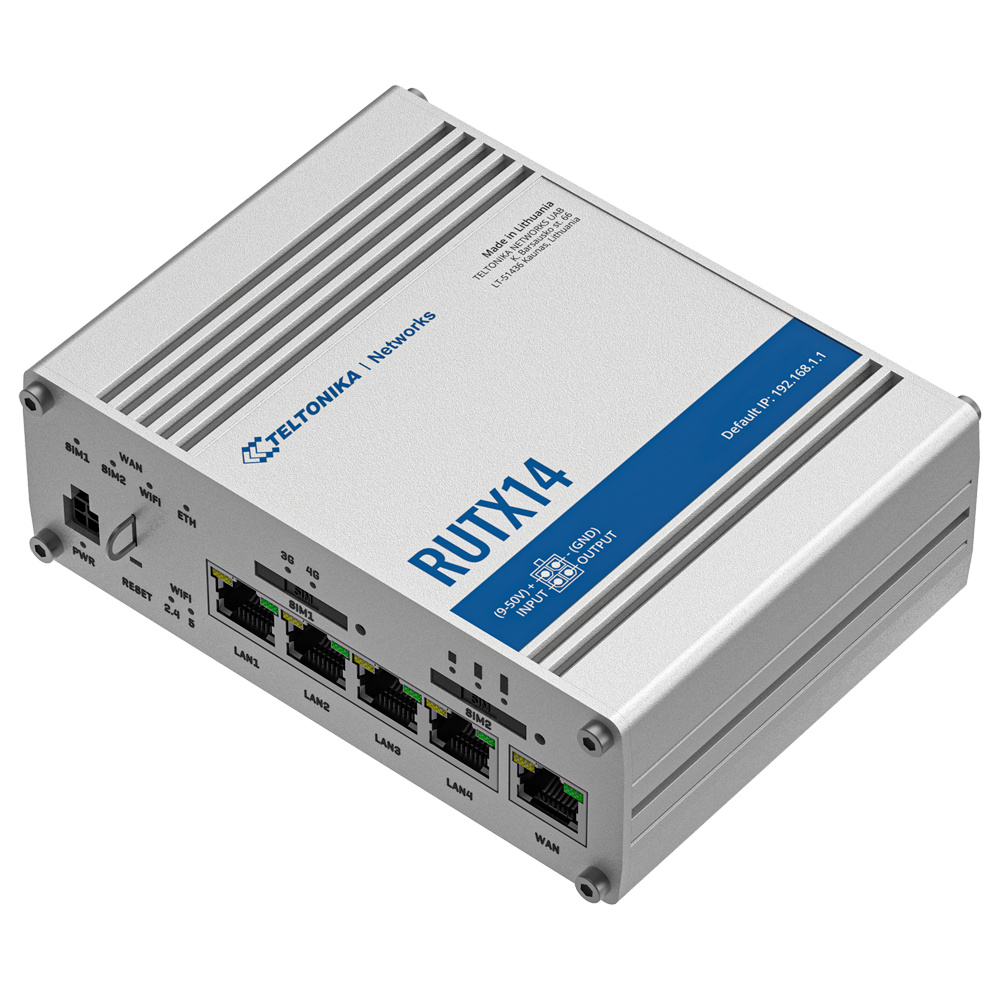 Teltonika - TK-RUTX14 - Router 4G Cat 12 (Wi‑Fi 5, PoE) - Imagen 3