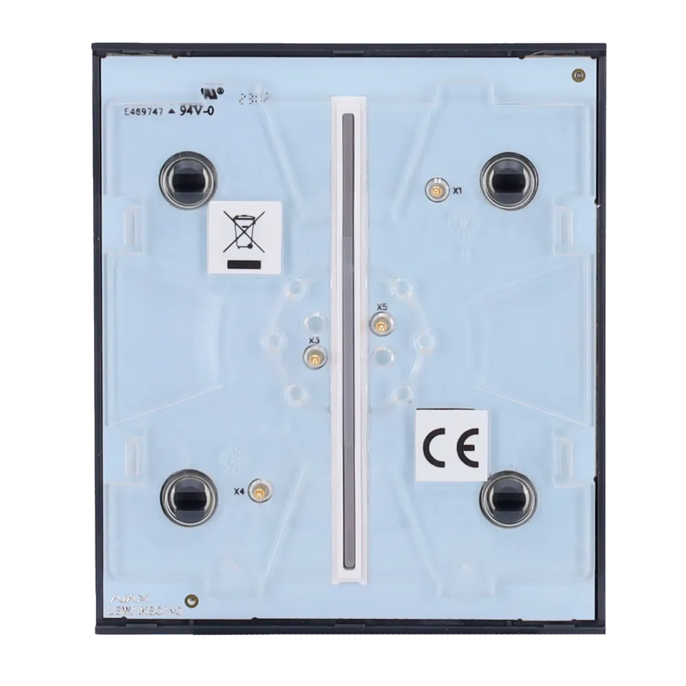 Panel Táctil AJAX CenterButton 2 Botones Gris AJ-CENTERBUTTON-2G-GRA