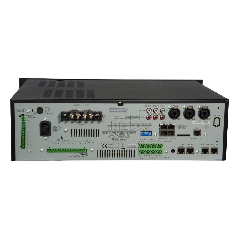 Bastidor EN54 VM TOA TOA-VM-3360VA - Imagen 3