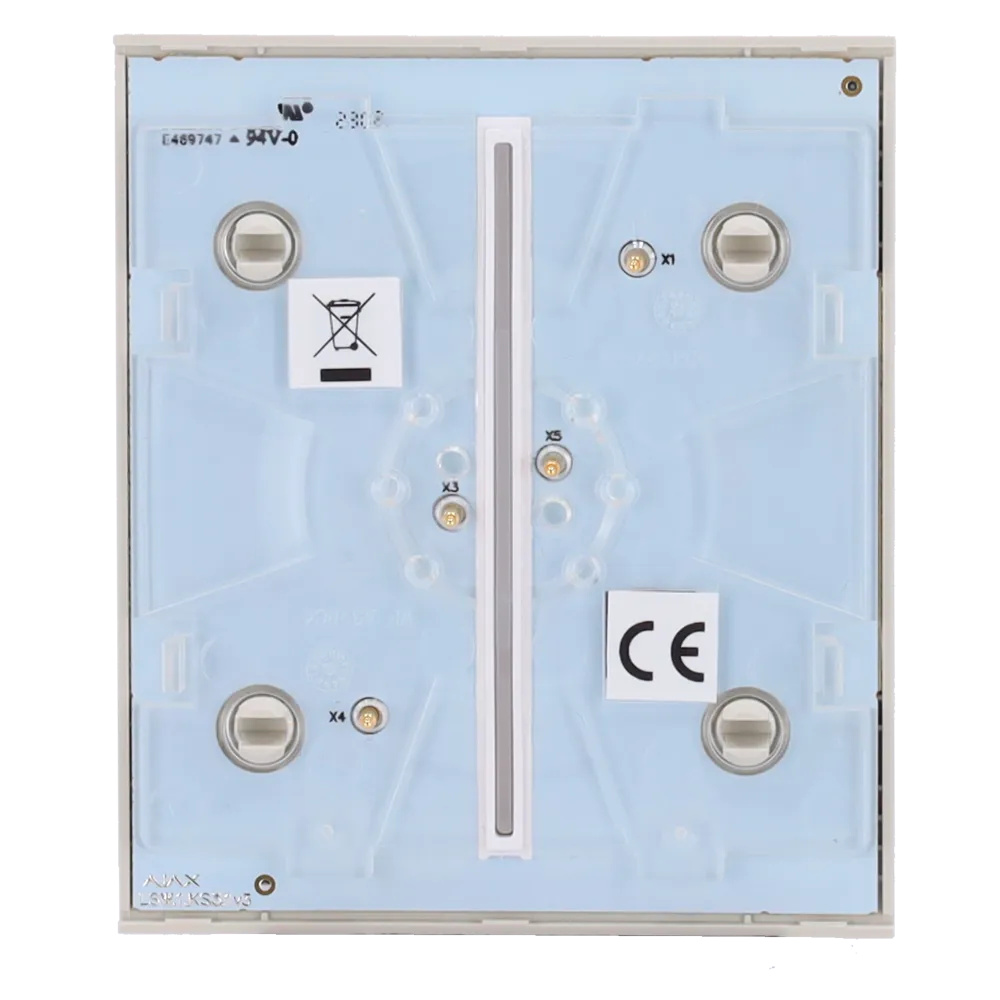 Panel Táctil Doble AJAX AJ-CENTERBUTTON-2G-OYS Ostra