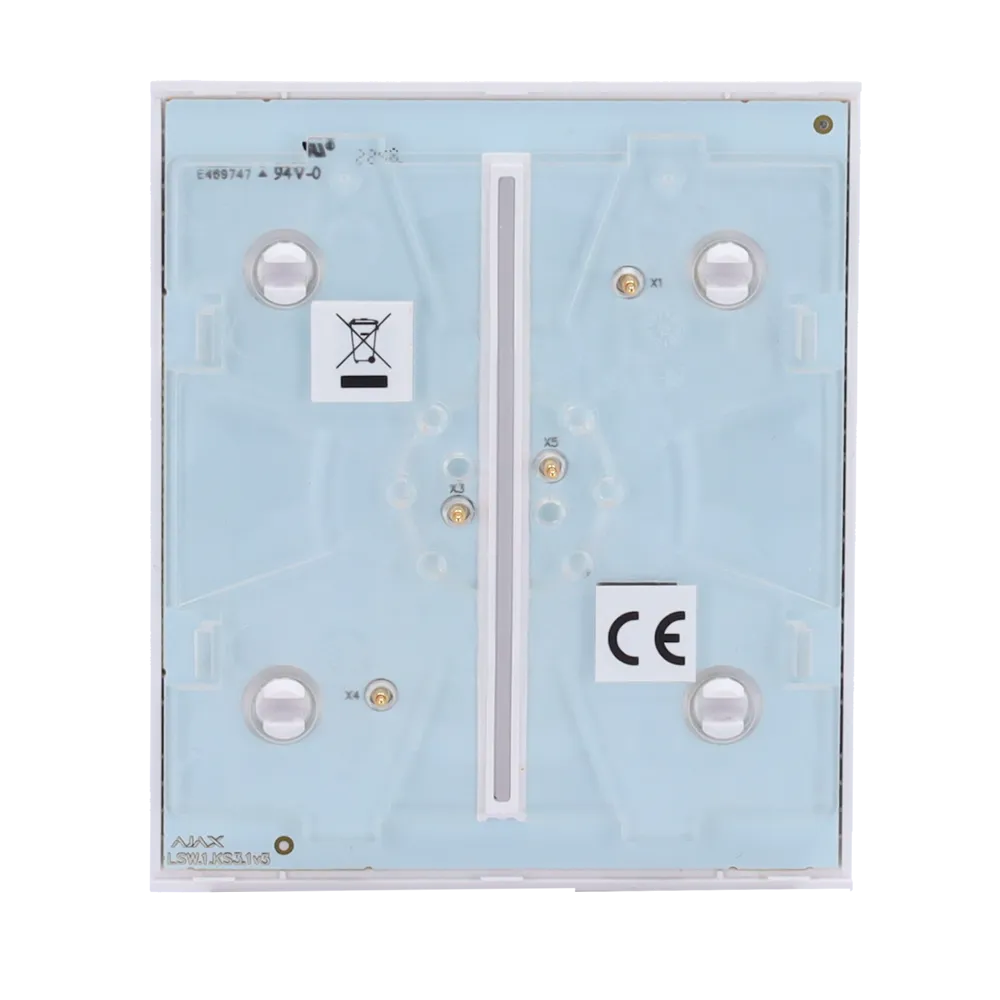 AJAX AJ-CENTERBUTTON-2G-W Interruptor Inalámbrico Blanco
