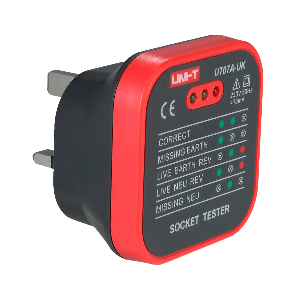 Comprobador de Enchufes UNI-T UT07A-UK para Instalaciones