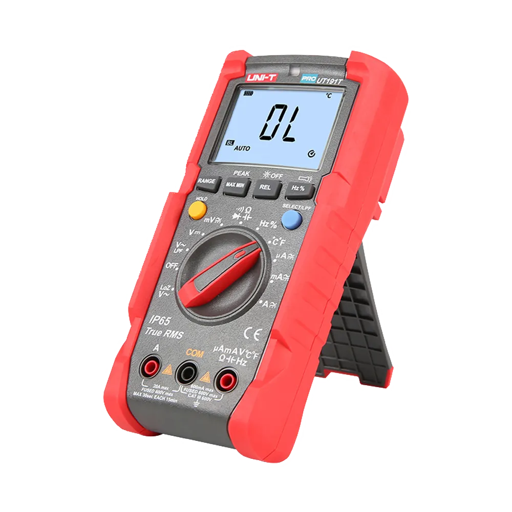 Medidor Eléctrico UNI-T UT191T 600V 20A con Temperatura