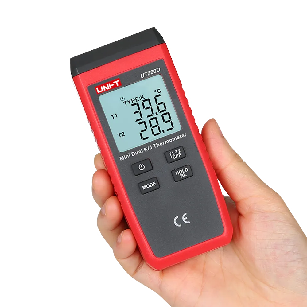 Termómetro Digital UNI-T UT320D Doble Canal -50°C a 1300°C