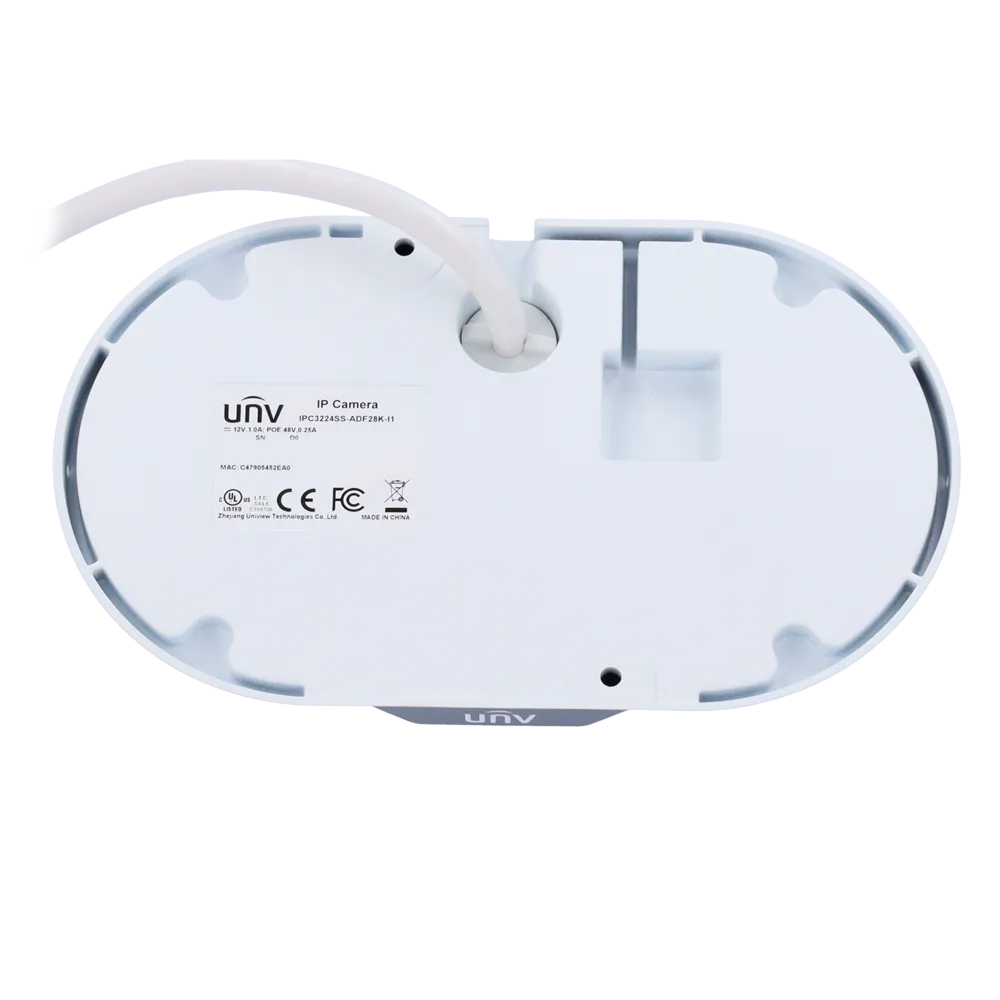 Cámara Domo IP 4MP Uniview UV-IPC3224SS-ADF28K-I1 Exterior