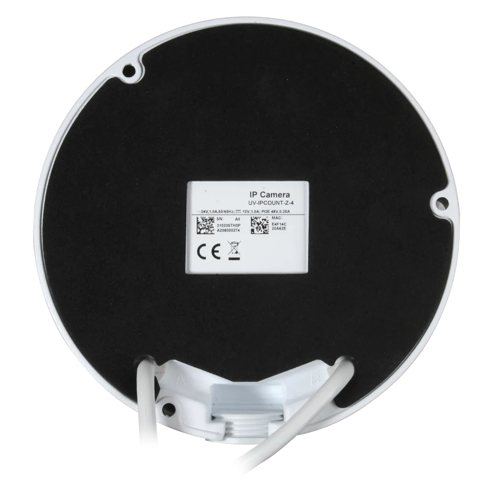 Cámara Domo IP Uniview UV-IPC3234SA-DZK 4MP Exterior IR PoE