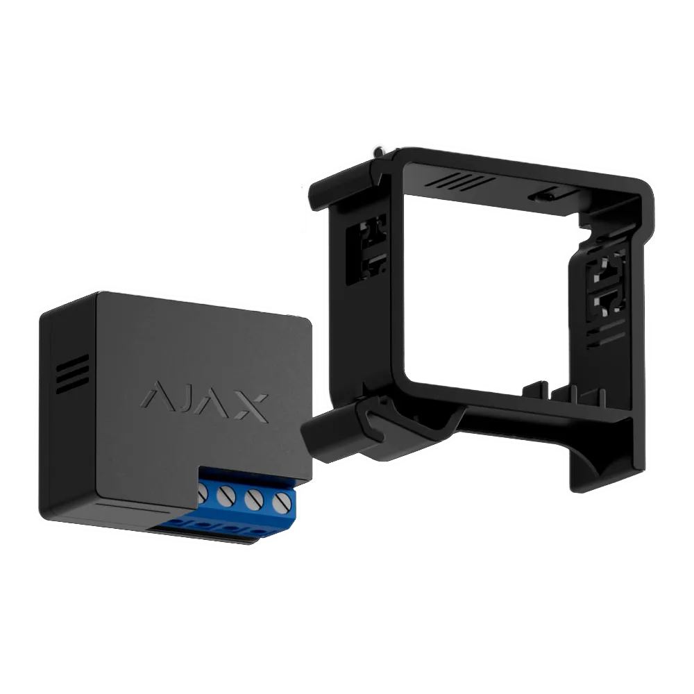 AJAX AJ-DINHOLDER Soporte DIN Rail Negro para Módulos