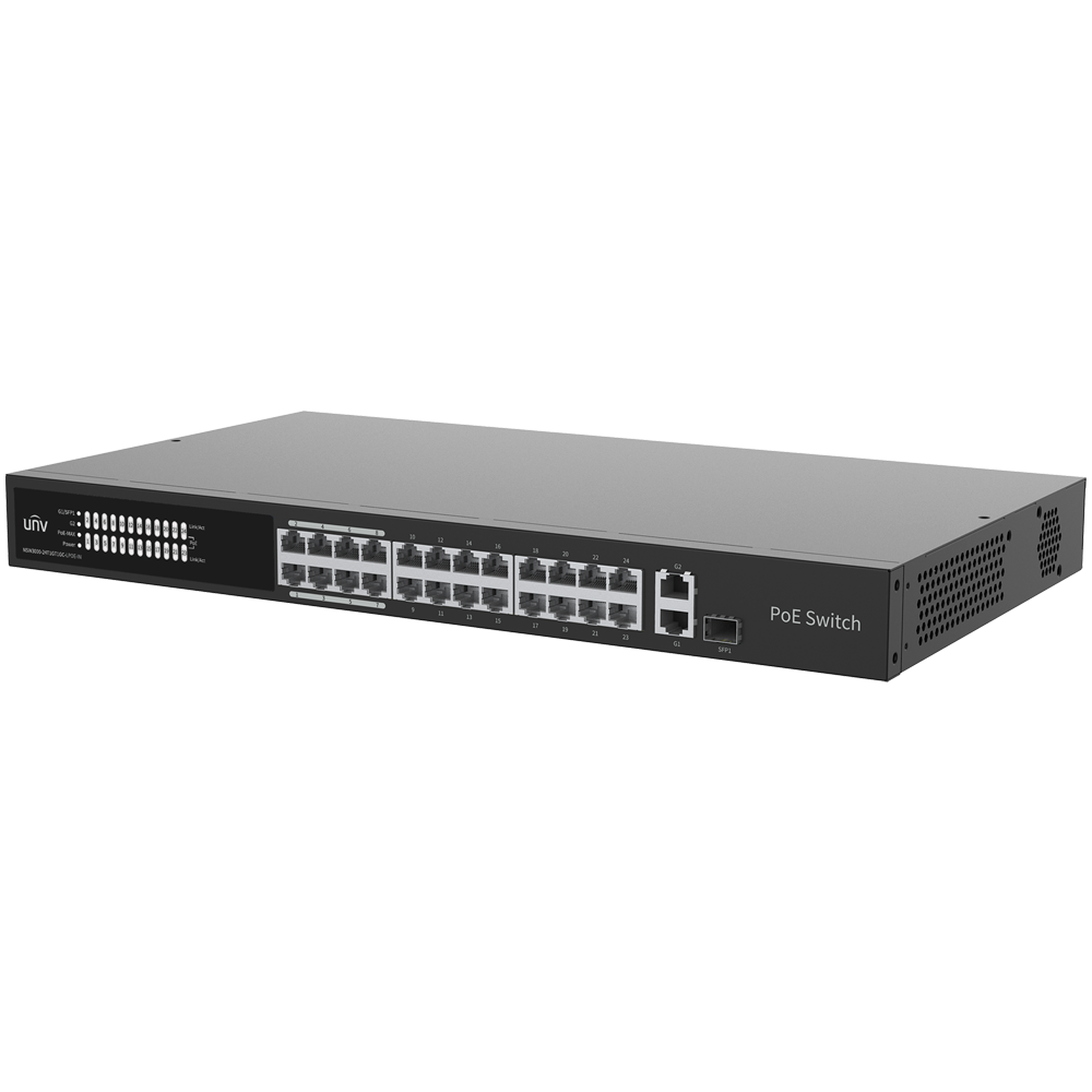Uniview - UV-NSW3000-24T1GT1GC-LPOE-IN - Switch 24P Gigabit PoE Gestionable SFP - Imagen 3