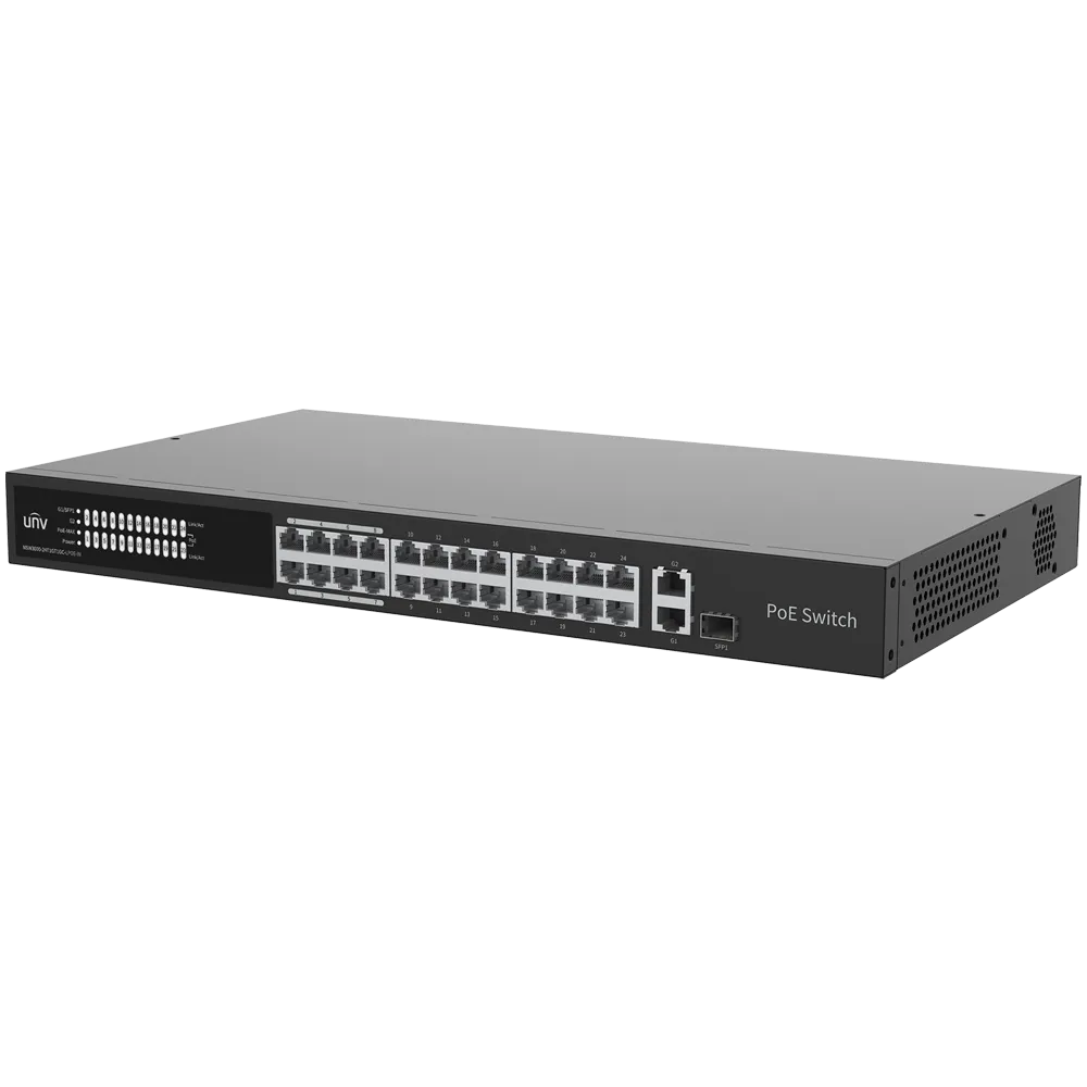 Switch Gigabit PoE 24 Puertos Uniview UV-NSW3000-24T1GT1GC-LPOE-IN
