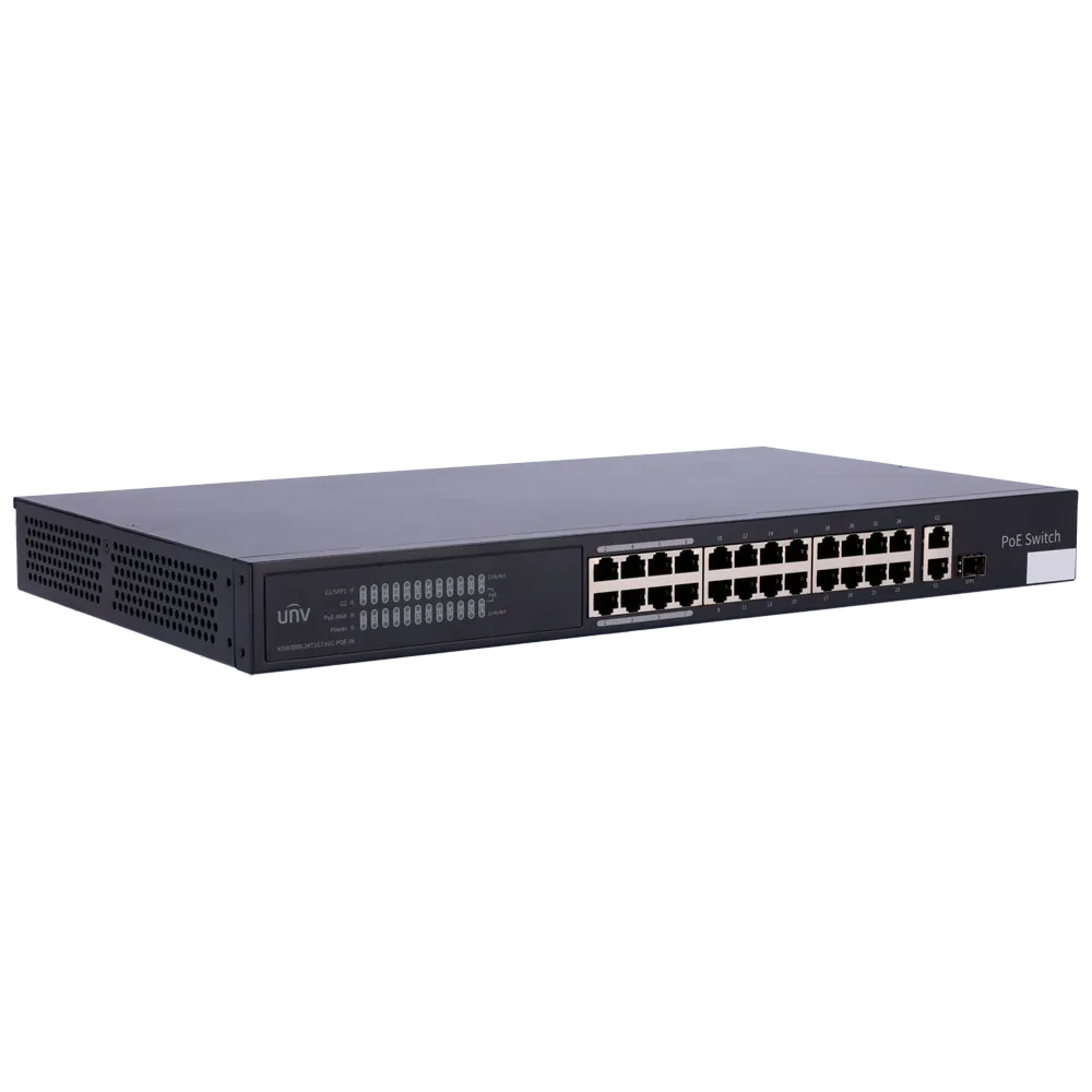 Switch Gigabit PoE 24 Puertos Uniview UV-NSW3000-24T1GT1GC