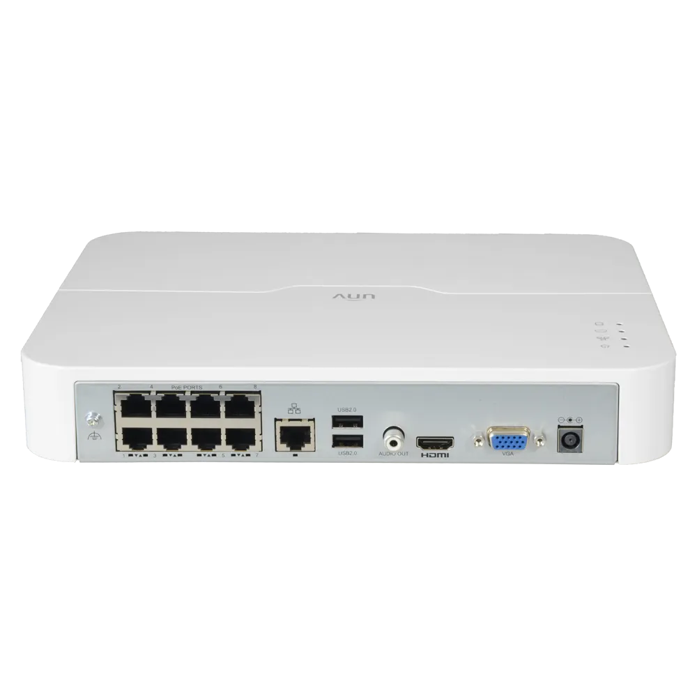 Uniview UV-NVR301-08LS3-P8 NVR 8 Canales PoE 4K H.265