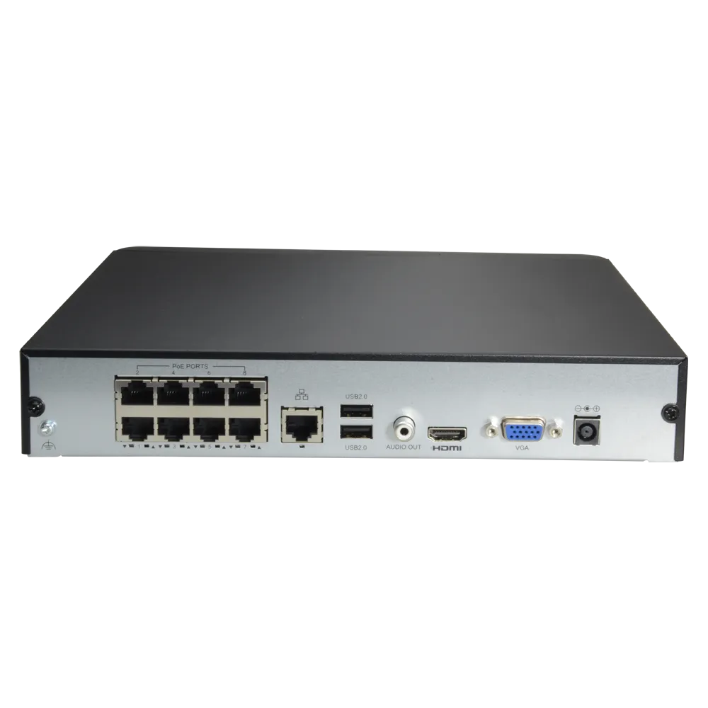 Uniview UV-NVR301-08S3-P8 NVR 8 Canales PoE 4K H.265