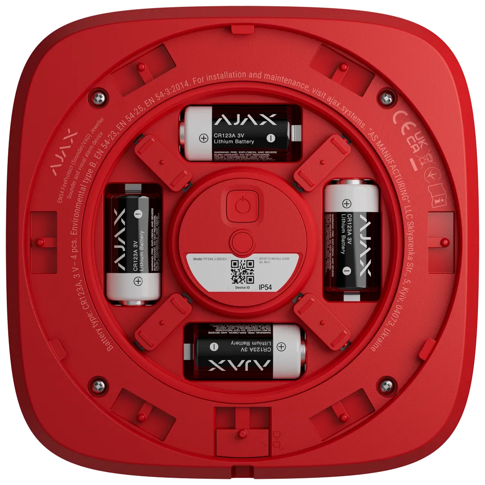 Sirena Inalámbrica Ajax AJ-EN54-SOUNDER-R Vía Radio