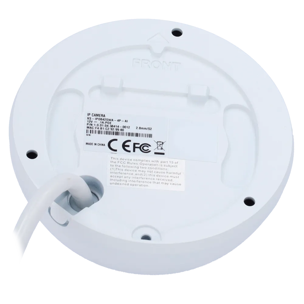 Cámara Domo IP 4MP XS-IPD842SWA-4P-AI Exterior PoE IR 30m