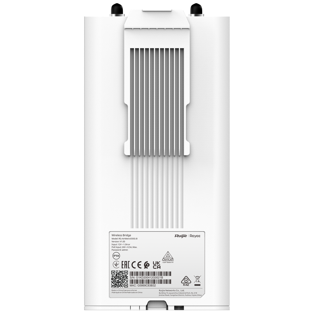 Reyee - RG-AirMetro550G-B - Radioenlace Wi‑Fi 5 5 GHz PoE Alcance 10 km - Imagen 3