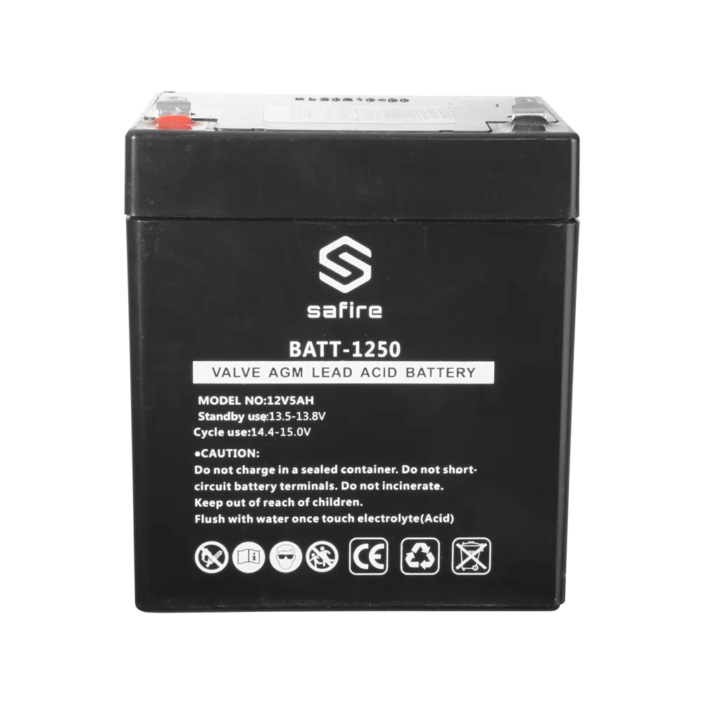 Batería Recargable BATT-1250 12V 5Ah AGM Centrales Incendio