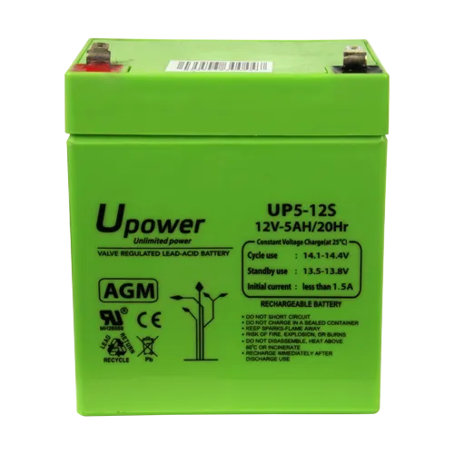 Batería BATT-1250-U 12V 5Ah AGM para Centrales de Incendio