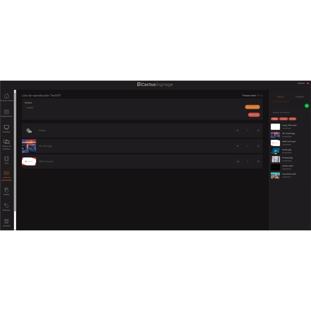 Licencia CMS Digital Signage CMS-CACTUS-LITE - Cactus - Imagen 3