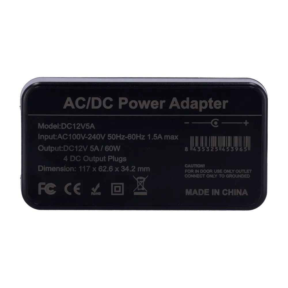 Fuente Alimentación Conmutada DC12V5A 12V 5A Sistemas Seguridad