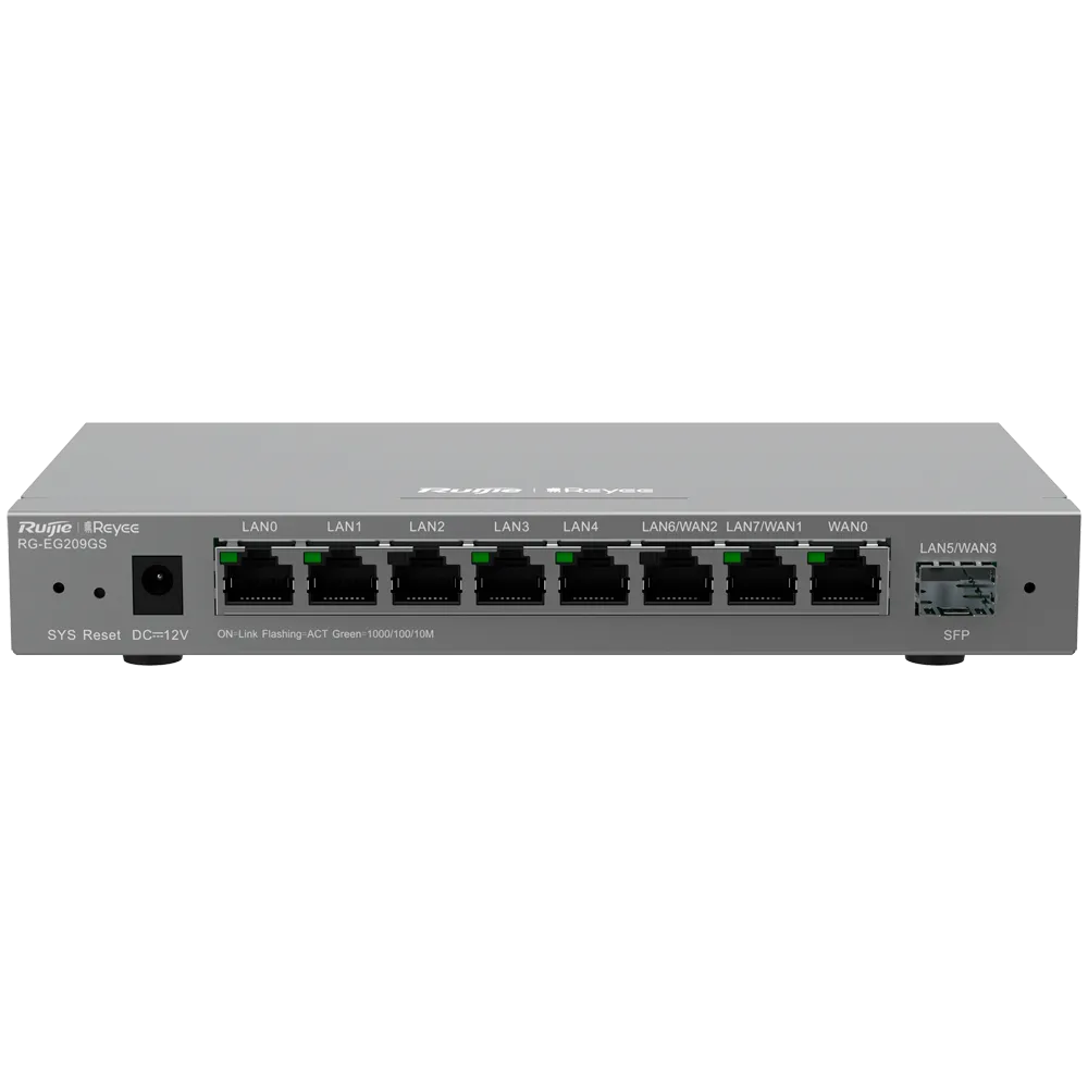 Router Industrial Gigabit RG-EG209GS Reyee 9 Puertos SFP