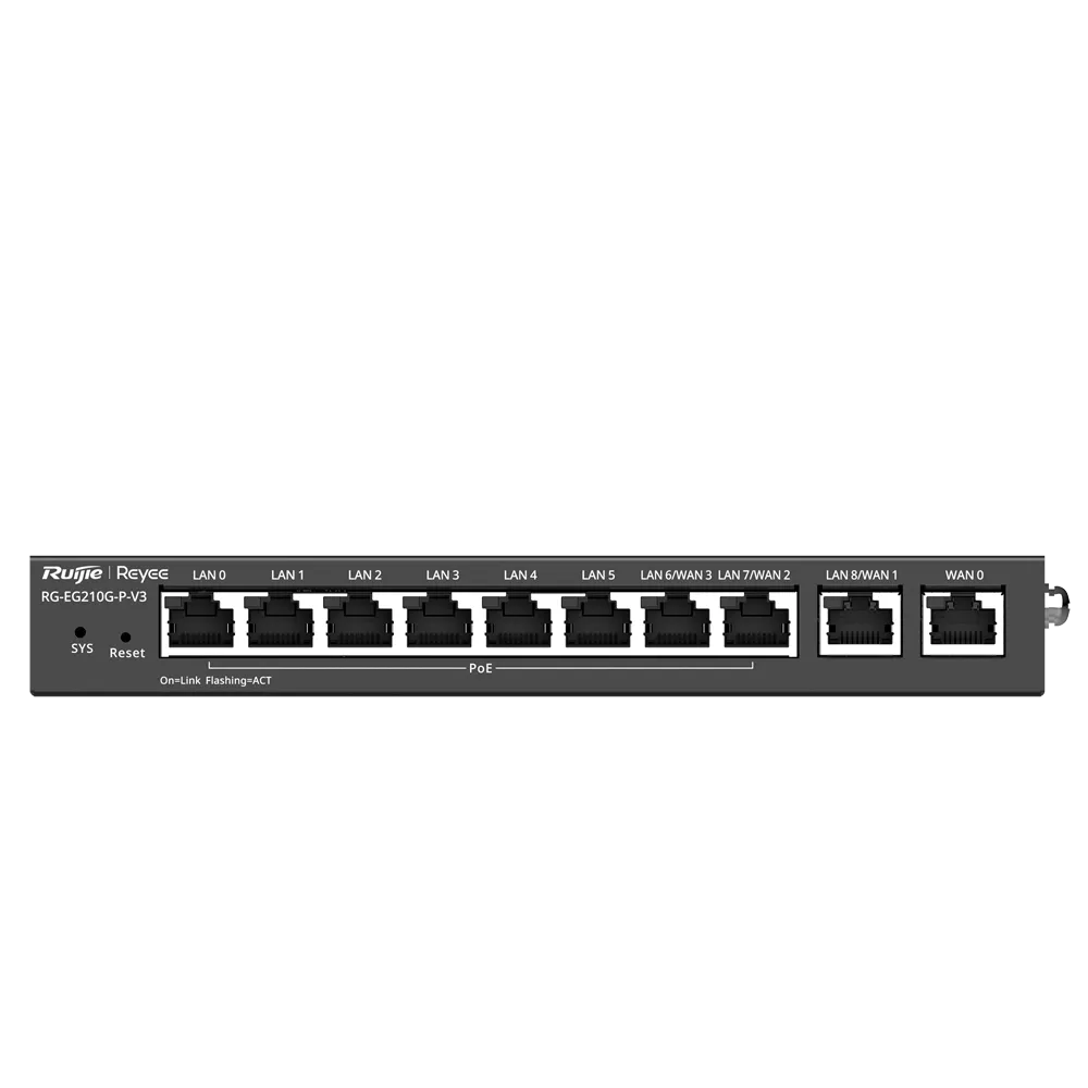 Router Industrial PoE Reyee RG-EG210G-P-V3 Gestión Cloud