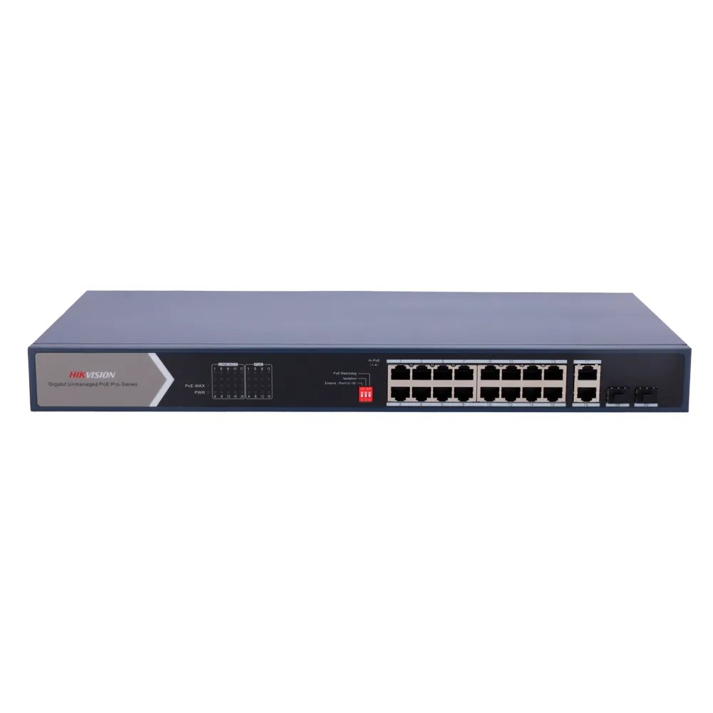 Switch PoE Gigabit 18 Puertos HIKVISION DS-3E0520HP-E