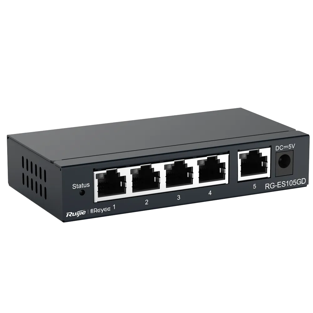 Switch Gigabit RG-ES105GD 5 Puertos No Gestionable Reyee