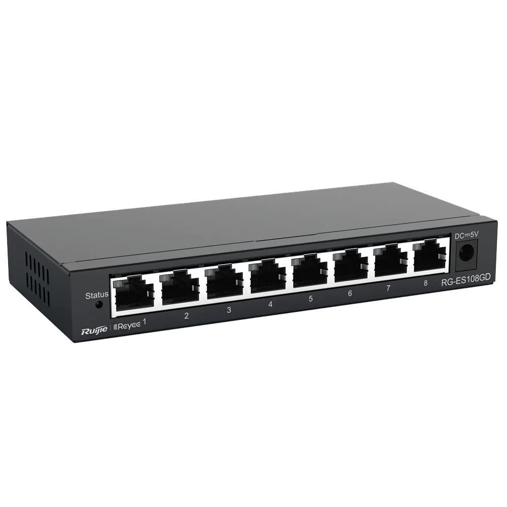 Switch Gigabit RG-ES108GD 8 Puertos No Gestionable Reyee