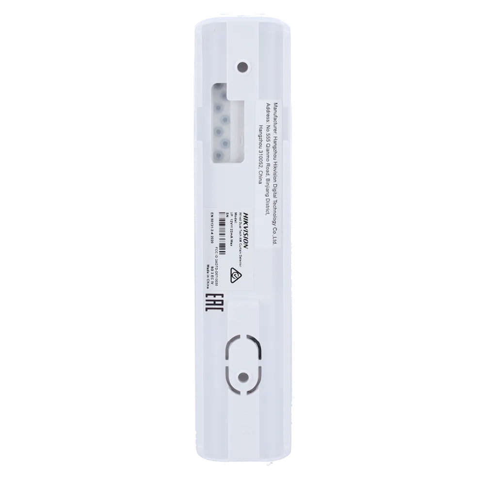 Detector Cortina Doble Tecnología Cableado DS-PDC10DM-VG3
