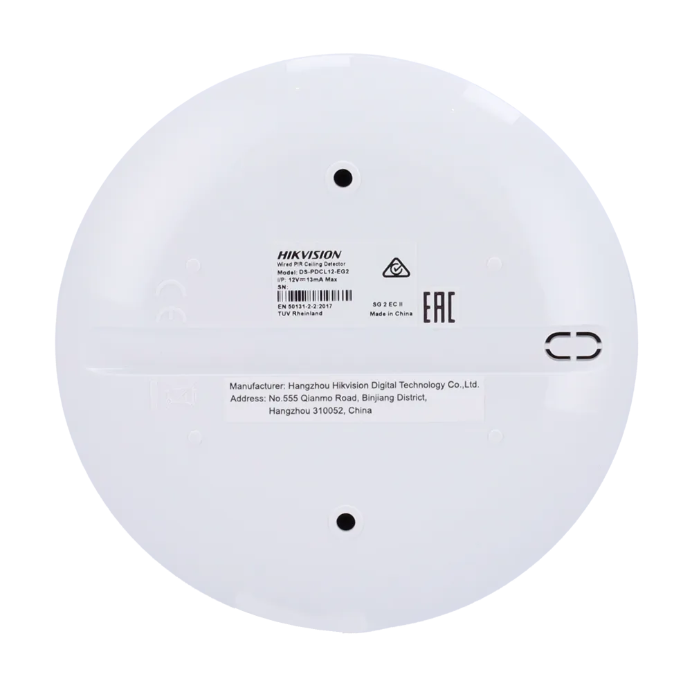 Detector PIR Cableado de Techo DS-PDCL12-EG2 Hikvision