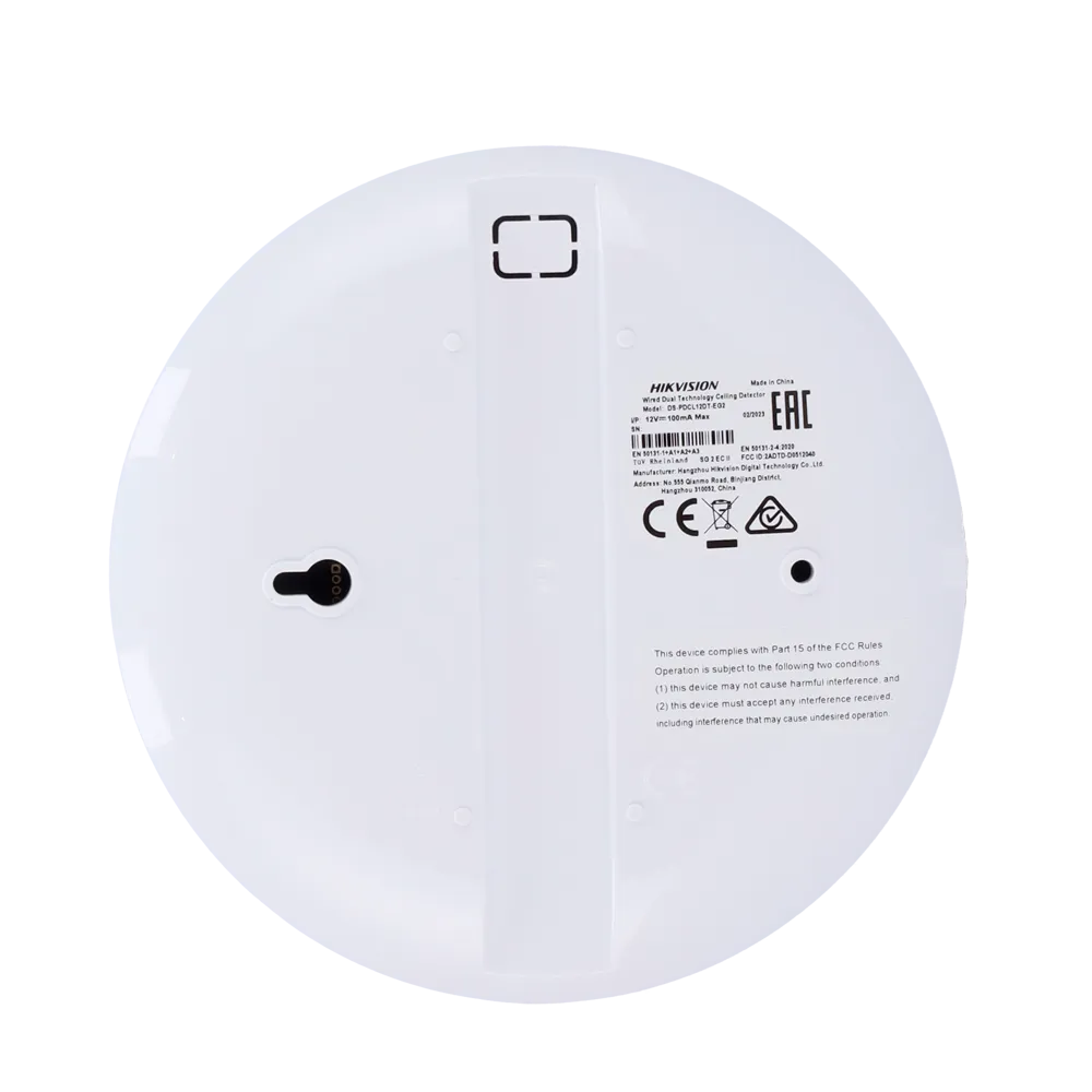 Detector Cableado Techo Doble Tecnología DS-PDCL12DT-EG2