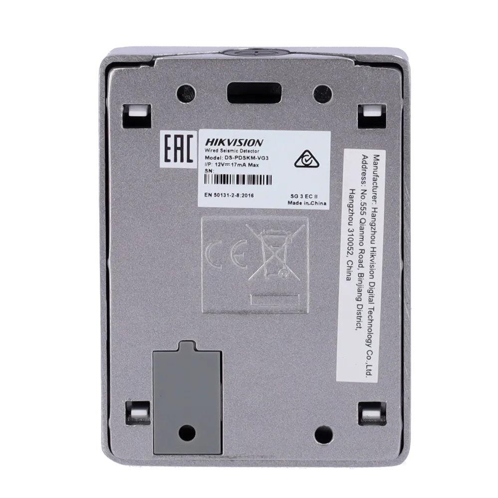 Detector Sísmico Cableado DS-PDSKM-VG3 Sensor Impacto