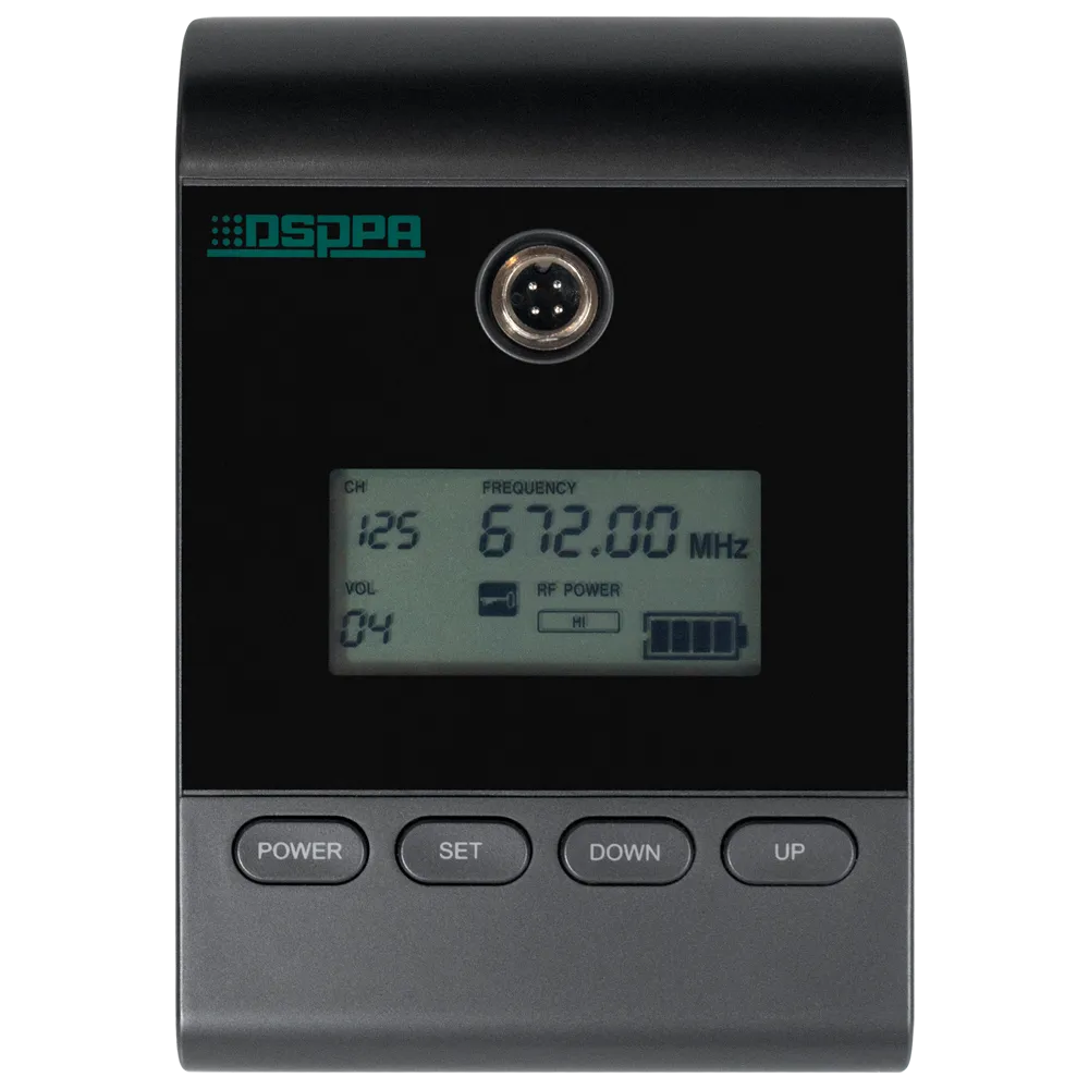 Micrófono inalámbrico megafonía DSPPA D5814 14dBm