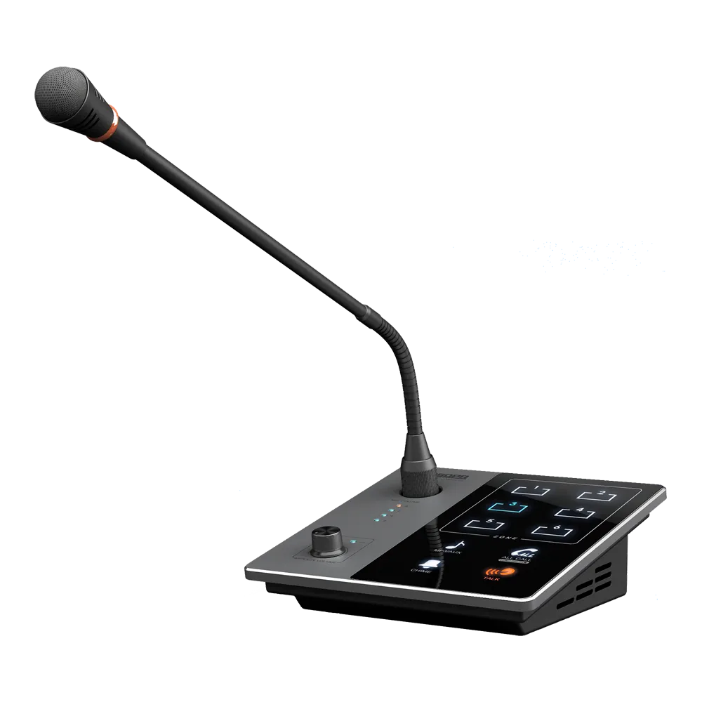 Micrófono Megafonía DSPPA DMA20 con Panel Táctil Vidrio