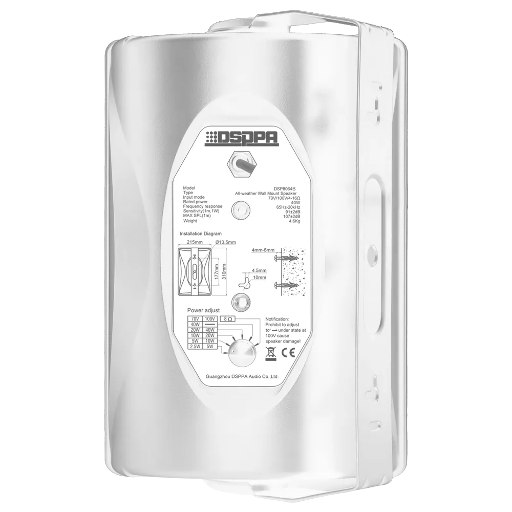 Altavoz DSPPA-DSP8064W 40W 100V/70V para Megafonía