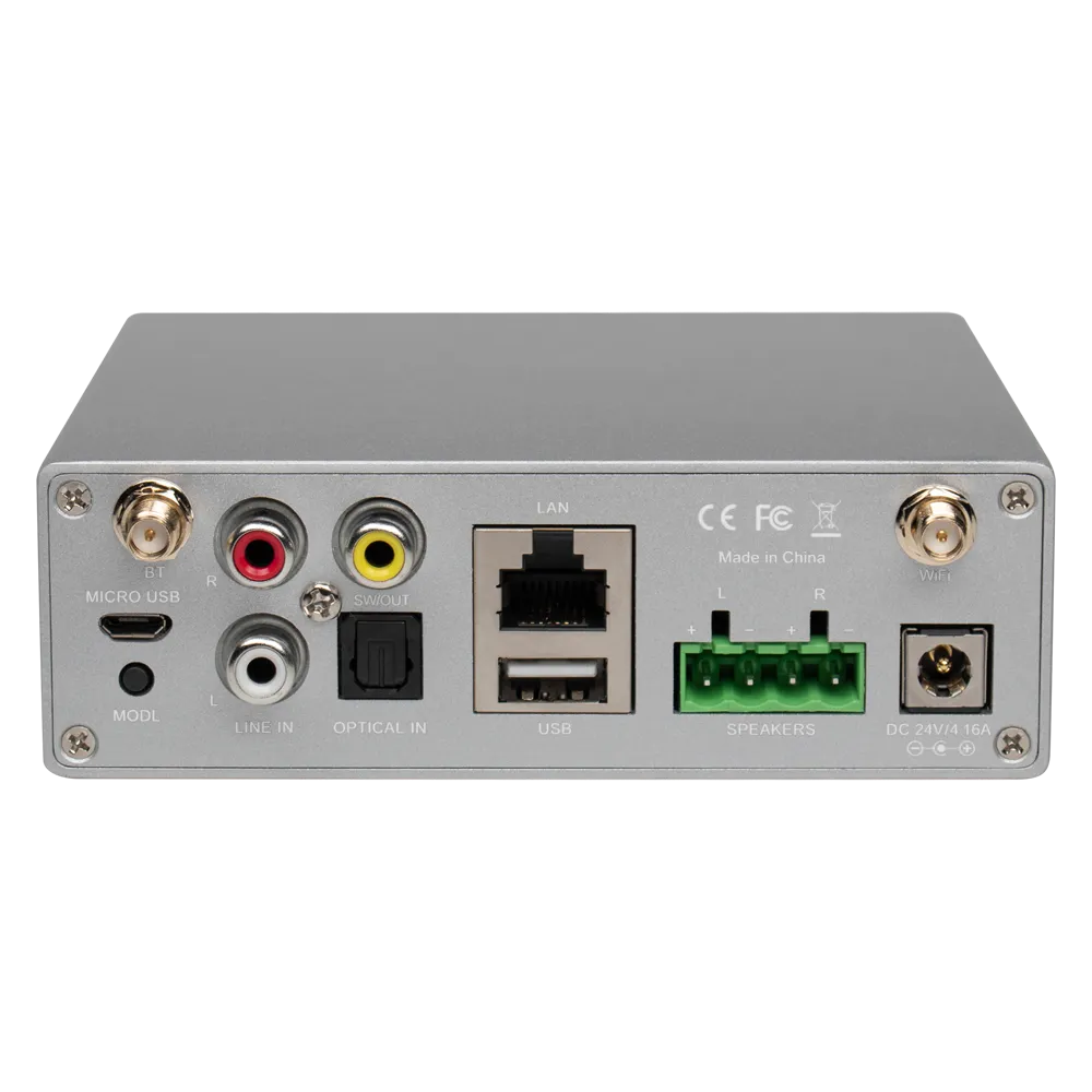 Amplificador Estéreo WiFi DSPPA-DW0250 2x60W Bluetooth USB