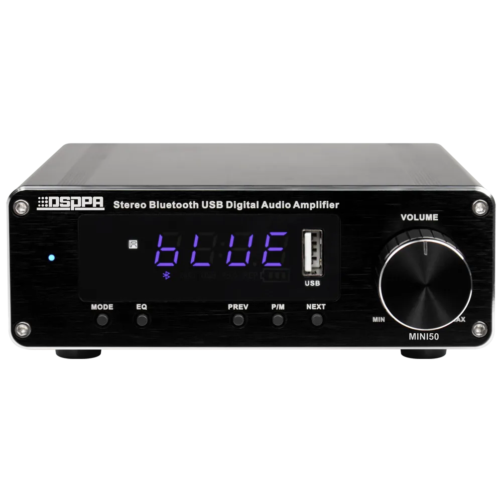 DSPPA-Mini50 Amplificador Reproductor 2x60W USB Bluetooth