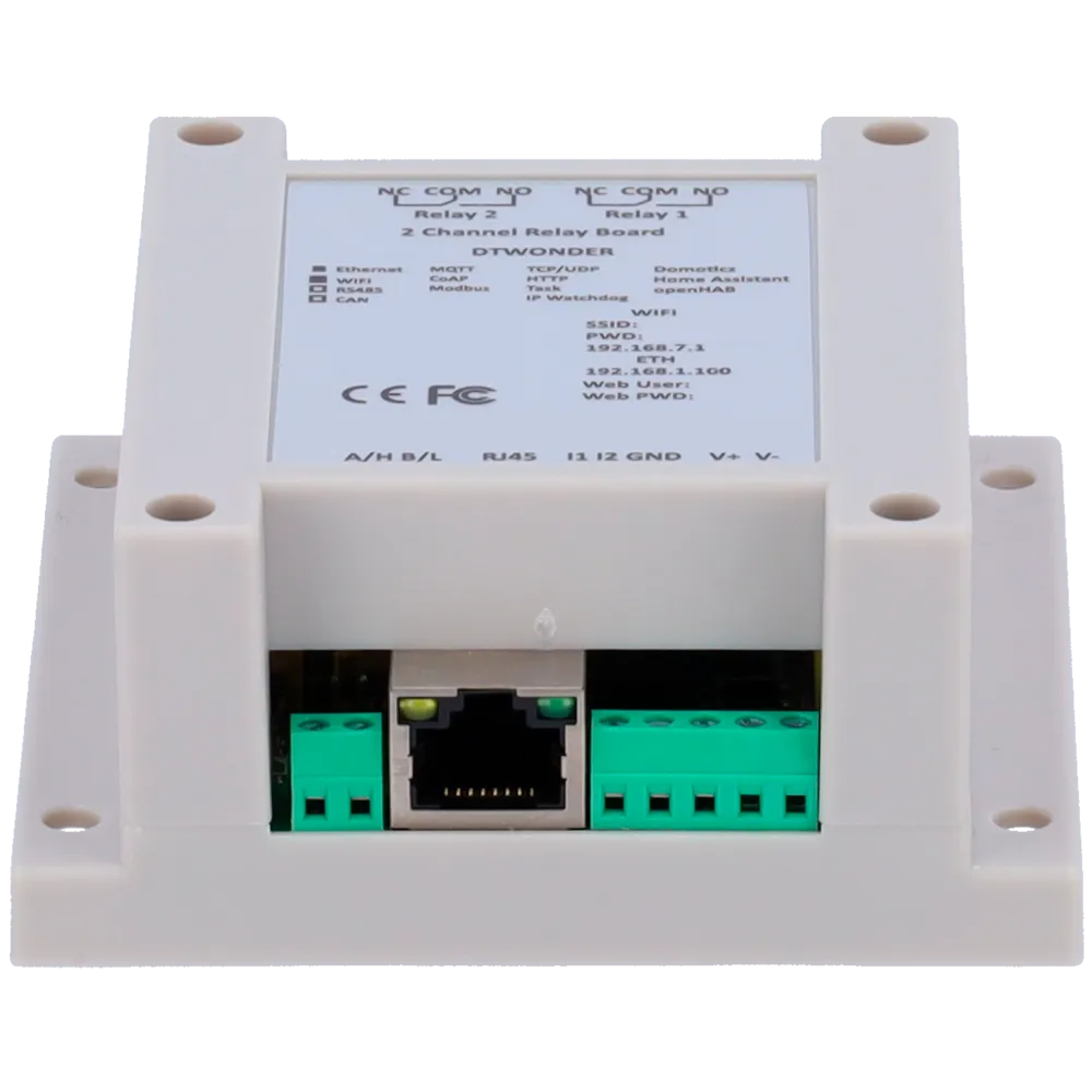 Módulo Relé Ethernet DT-R002 MQTT Modbus IoT Domótica