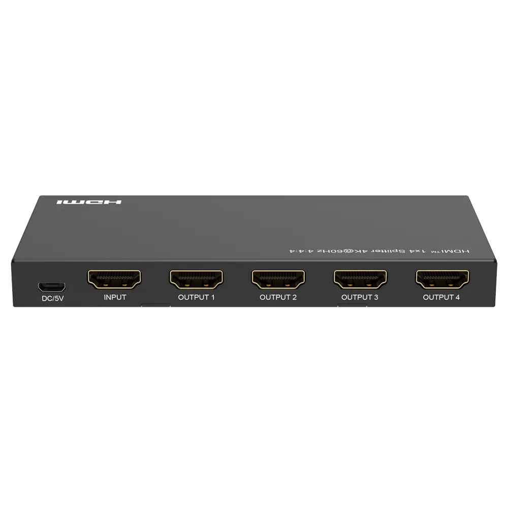 Splitter HDMI 1:4 4K 60Hz HDMI-SPL-1x4-4K60 Distribución Señal